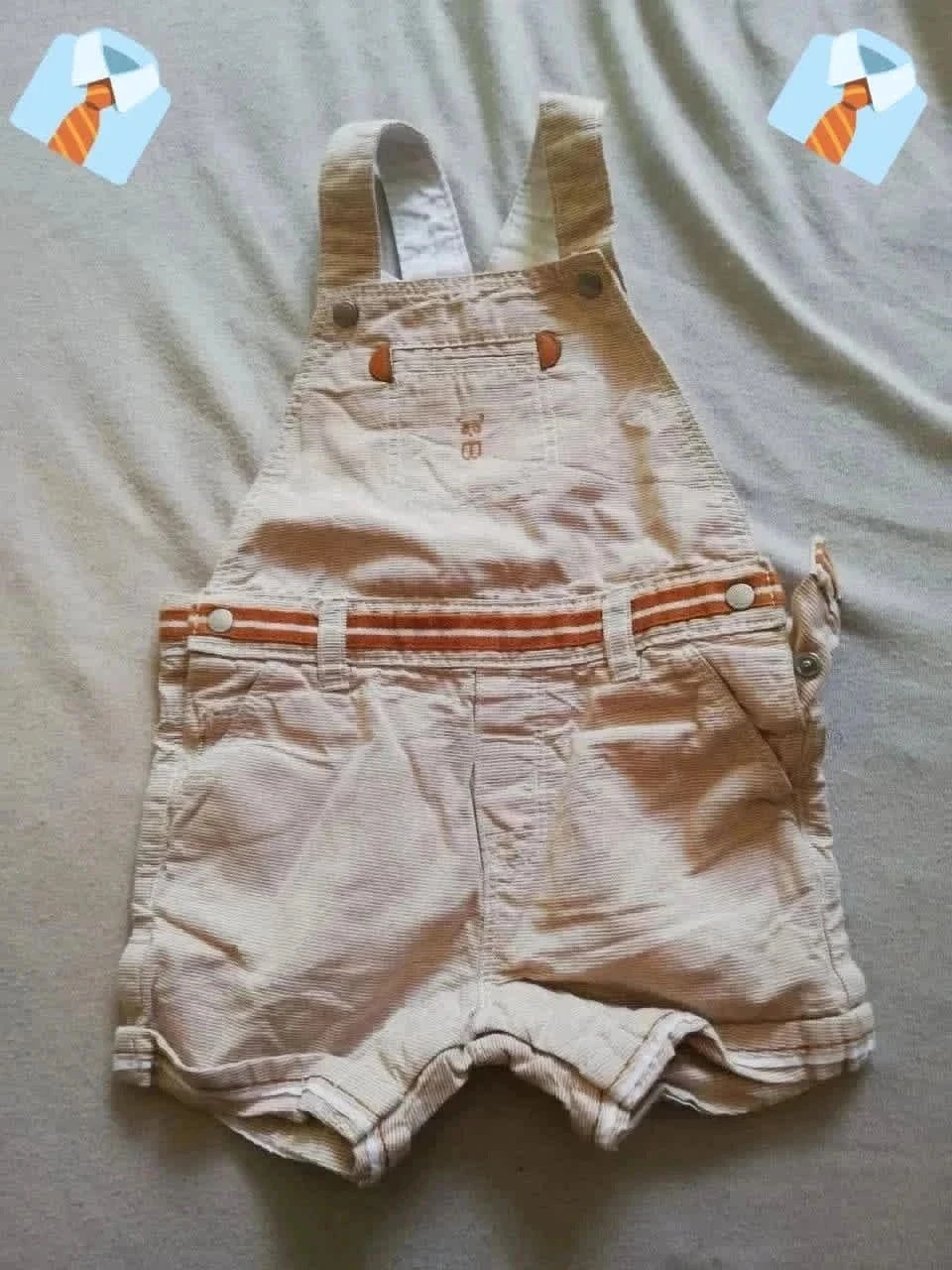 Obaïbi Salopette bébé 6 mois (68 cm) Bon état - beige orange confortable tendanc